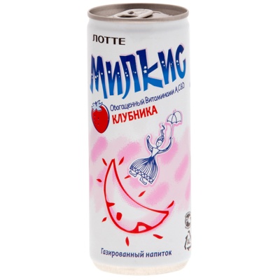 Напиток Milkis Клубника 250 мл Lotte Напиток Milkis Клубника 250 мл Lotte