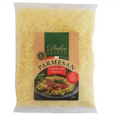 Сыр твердый Пармезан (тёртый) 150 г Dolce Granto, Уругвай 