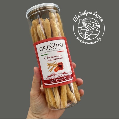 ПРЕДЗАКАЗ - Гриссини с вялеными томатами 140 г Шедевры вкуса