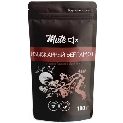 Чёрный чай "Изысканный бергамот" 100 г Mute