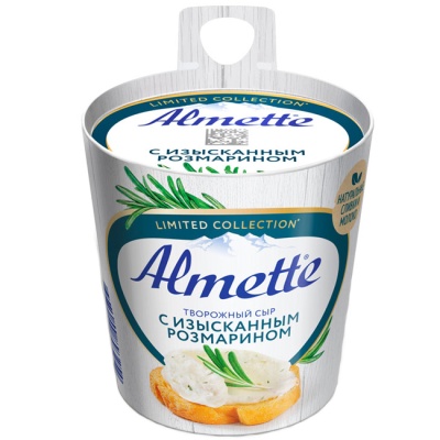 Сыр творожный с розмарином 150 г Almette Сыр творожный с розмарином 150 г Almette