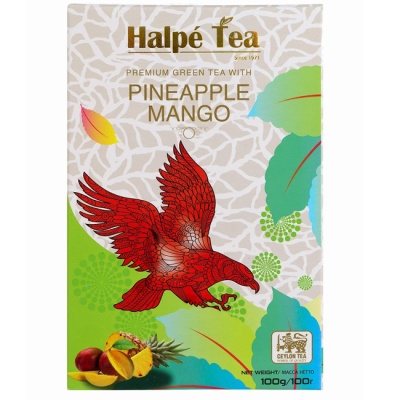 Чай зеленый со вкусом манго и ананаса 100 г Halpe Tea