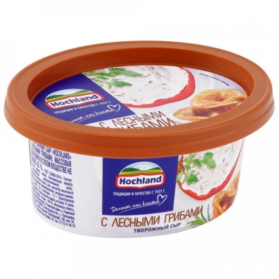 Сыр творожный с лесными грибами 140 г Hochland