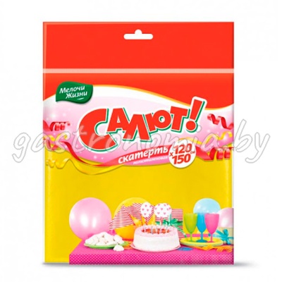 Скатерть полиэтиленовая "Салют"  120 см / 150 см