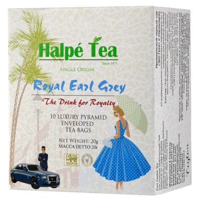 Чай черный "Эрл Грей" (в пирамидках) 10 х 2 г Halpe Tea Чай черный "Эрл Грей" (в пирамидках) 10 х 2 г Halpe Tea