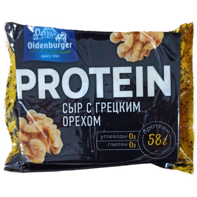 Сыр Протеиновый с грецким орехом 200 г Oldenburger Сыр Протеиновый с грецким орехом 200 г Oldenburger
