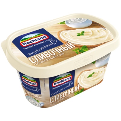 Сыр плавленый Сливочный (ванночка) 400 г Hochland