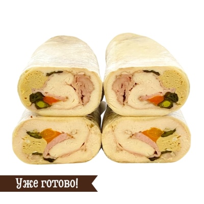 ПРЕДЗАКАЗ - Руляда из цыпленка с ветчиной и омлетом "Томаго" 500 г