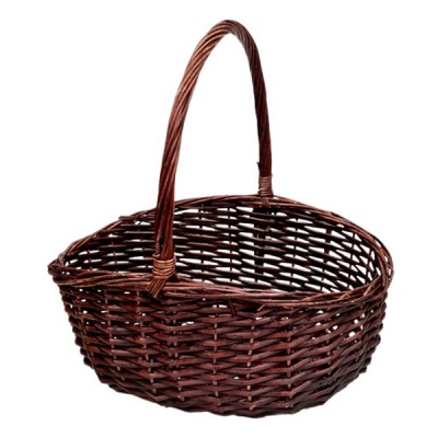 Корзина овальная 40 х 30 см (большая) коричневая