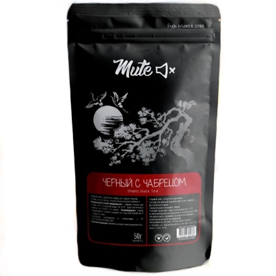 Чай черный c чабрецом (листовой) 50 г Mute