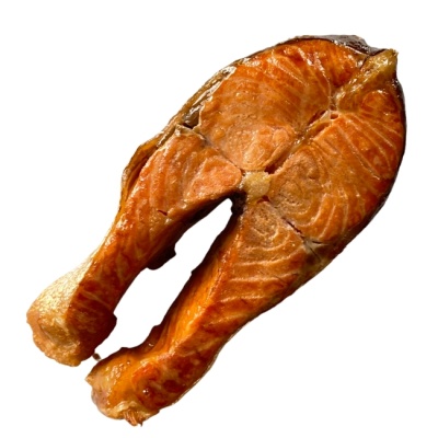 Стейк лосося горячего копчения (весовой) охлажденный