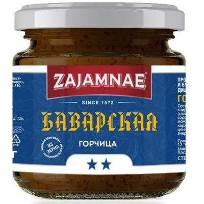 Горчица "Баварская" 190 г ZAJAMNAE