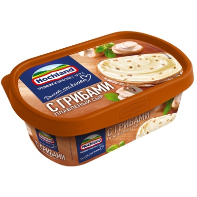 Сыр плавленый с грибами (ванночка) 200 г Hochland Сыр плавленый с грибами (ванночка) 200 г Hochland