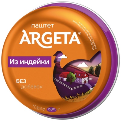 Паштет из индейки 95 г ARGETA Паштет из индейки 95 г ARGETA
