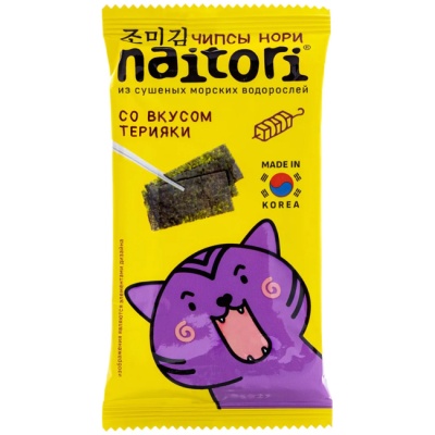 Чипсы нори со вкусом терияки 3 г NAITORI