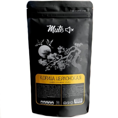 Корица цейлонская в палочках  50 г Mute Корица цейлонская в палочках  50 г Mute