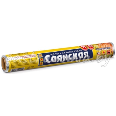 Фольга алюминиевая "УНИВЕРСАЛЬНАЯ" Саянская 10 м Фольга алюминиевая "УНИВЕРСАЛЬНАЯ" Саянская 10 м