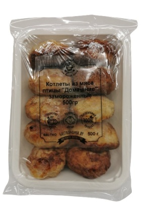 Котлеты из мяса птицы "Домашние" 500 г замороженные