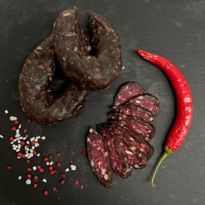 Колбаса салями "Панская из говядины" (нарезка) 100 г сыровяленая