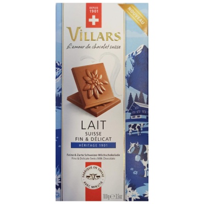 Молочный шоколад 33% 100 г Villars