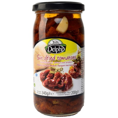 Томаты сушеные в подсолнечном масле 340 г Delphi
