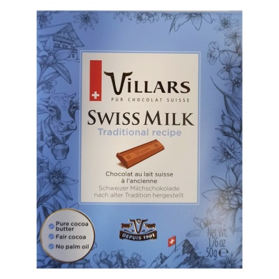Молочный шоколад 50 г Villars