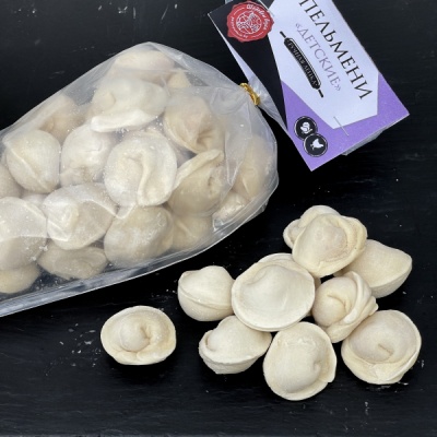 Пельмени "Детские" из мяса птицы ручной лепки 500 г замороженные