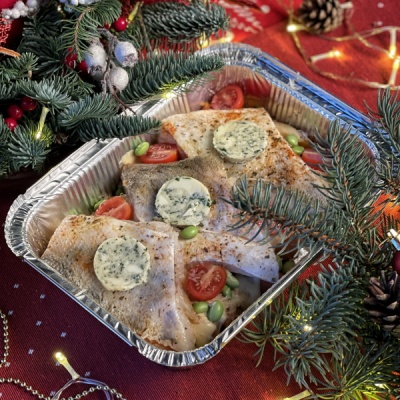 ПРЕДЗАКАЗ - Филе судака с бататом с эдамаме и пармиджано 1115г п/ф для запекания