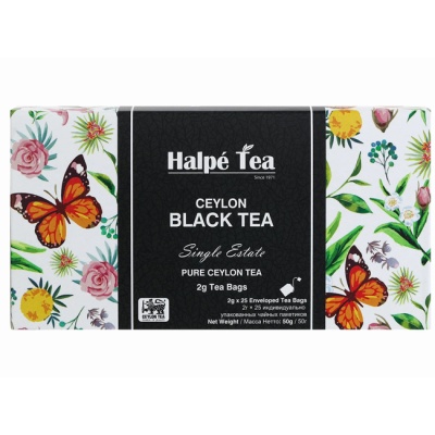 Чай черный цейлонский BLACK TEA ENVELOP (пакетированный) 25 х 2 г Halpe Tea Чай черный цейлонский BLACK TEA ENVELOP (пакетированный) 25 х 2 г Halpe Tea