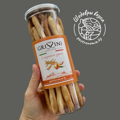 Гриссини с жареным луком 140 г Шедевры вкуса