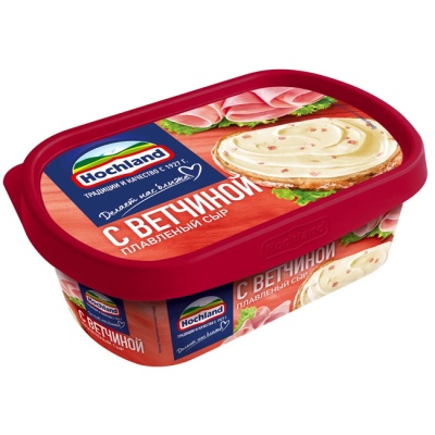 Сыр плавленый с ветчиной (ванночка) 200 г Hochland