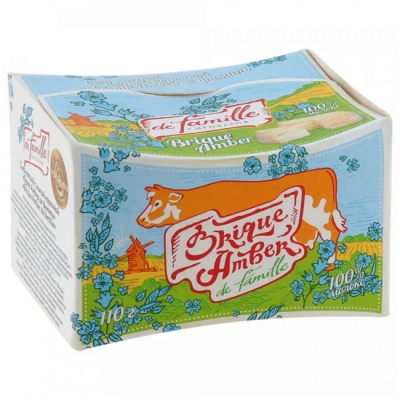 Сыр Брик Амбер 110 г de Famille