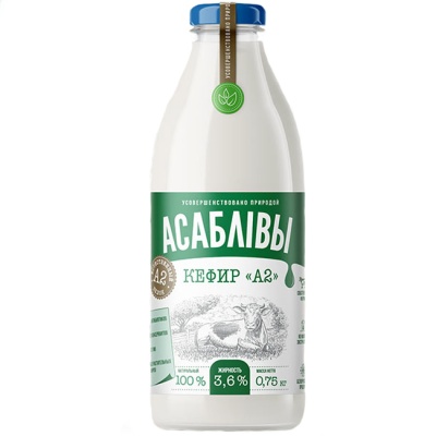 Кефир 3,6% Асаблiвы А2 750 г