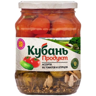 Ассорти маринованное 680 г КУБАНЬ ПРОДУКТ