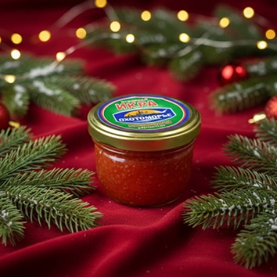 ПРЕДЗАКАЗ - Икра красная лососевая (горбуша) 90 г ОХОТОМОРЬЕ