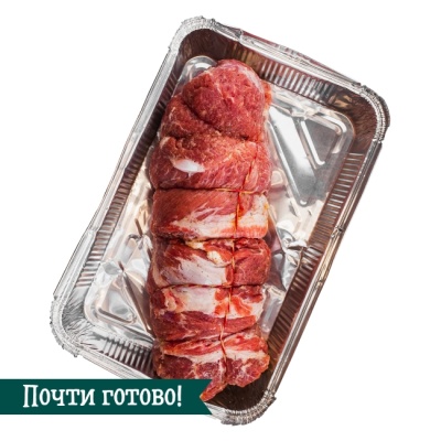 ПРЕДЗАКАЗ - Рождественское полено из свинины с грибами (весовой) п/ф для запек.