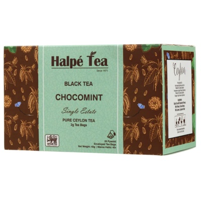 Чай чёрный байховый "Шоколад с мятой" 40 г (20 пирамидок по 2 г) Halpe Tea Чай чёрный байховый "Шоколад с мятой" 40 г (20 пирамидок по 2 г) Halpe Tea