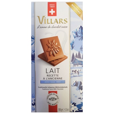 Молочный шоколад 32% 100 г Villars
