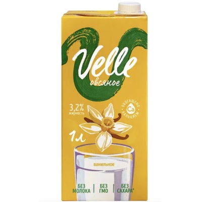Напиток "Овсяное ванильное" 1000 мл Velle
