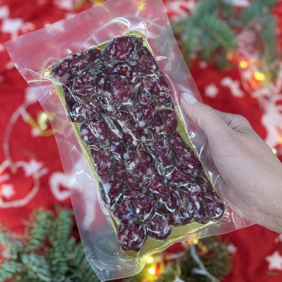 Колбаса салями "Панская из говядины" (нарезка) 100 г сыровяленая