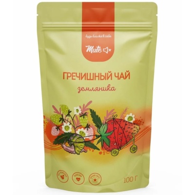 Чай Гречишный “Земляничный” 100 г Mute Чай Гречишный “Земляничный” 100 г Mute