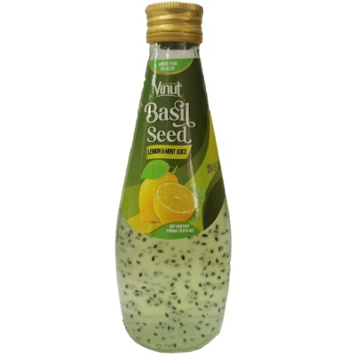 Напиток с соком лимона и мяты с семенами базилика 290 мл Vinut Напиток с соком лимона и мяты с семенами базилика 290 мл Vinut