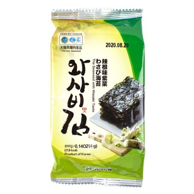 Морская капуста со вкусом васаби 4 г Humanwell 