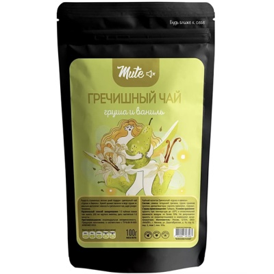 Чай Гречишный “Груша-Ваниль” 100 г Mute Чай Гречишный “Груша-Ваниль” 100 г Mute