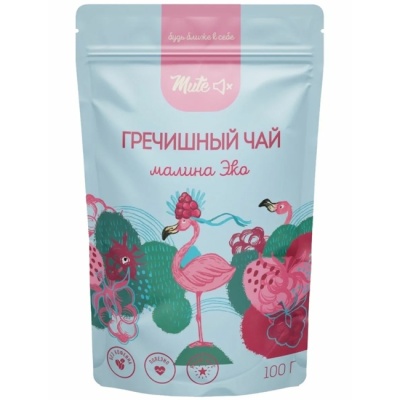 Чай Гречишный “Малина” 100 г Mute Чай Гречишный “Малина” 100 г Mute