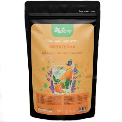 Чайный напиток Фруктейль "Яблоко-Манго-Мята" 200 г Mute Чайный напиток Фруктейль "Яблоко-Манго-Мята" 200 г Mute